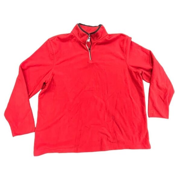 Vintage Red Starter 1/4 Zip Pullover Fleece Jacket Sweater Mens XL - Picture 1 of 7